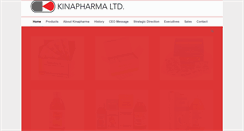 Desktop Screenshot of kinapharma.com