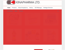 Tablet Screenshot of kinapharma.com